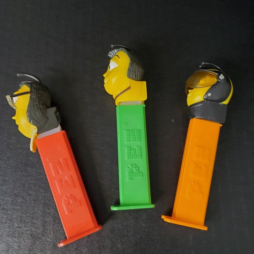 The Bee‎ Movie Pez Dispensers Lot Of 3 Barry Benson, Adam Buzz, Pollen Jock